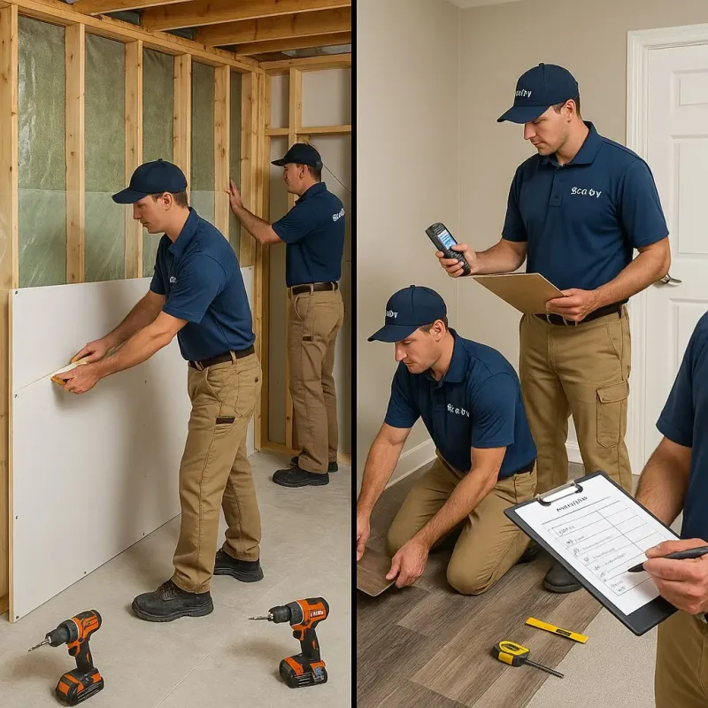 Repairs and Reconstruction process in Dover Base Housing, DE